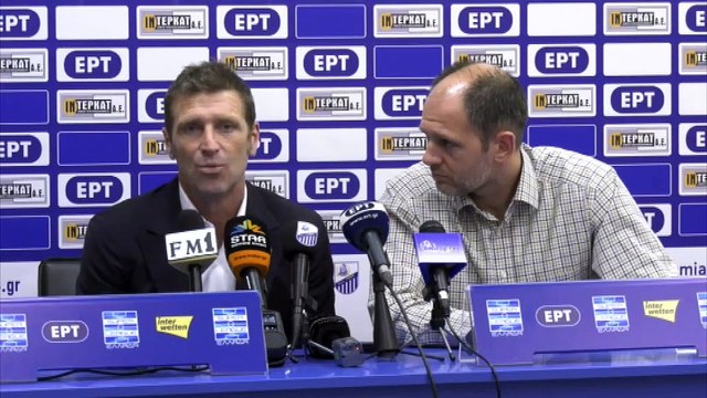 ΠΑΣ Λαμία-ΑΕΚ 0-0 (συνέντευξη Τύπου προπονητών)