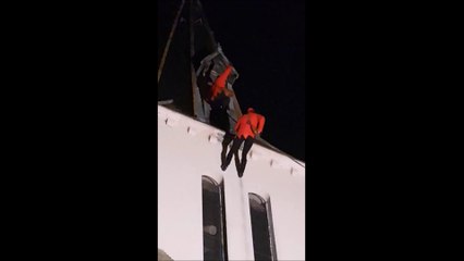 Le Creusot : le père Noël est descendu du clocher de l’église Saint-Charles