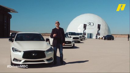 دريفن يزور نيو ميكسيكو سيتي لتجربة سيارة infiniti الجديدة في عيد ميلادها الـ30