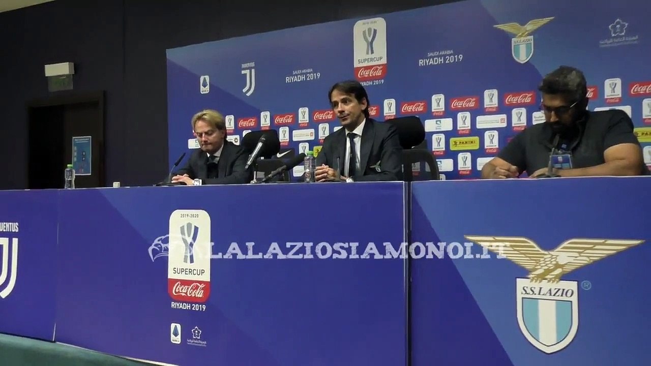 VIDEO - SUPERCOPPA ITALIANA JUVENTUS-LAZIO 1-3 - LA CONFERENZA DI INZAGHI