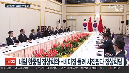 문 대통령, 오늘 방중…시진핑·리커창과 연쇄회담
