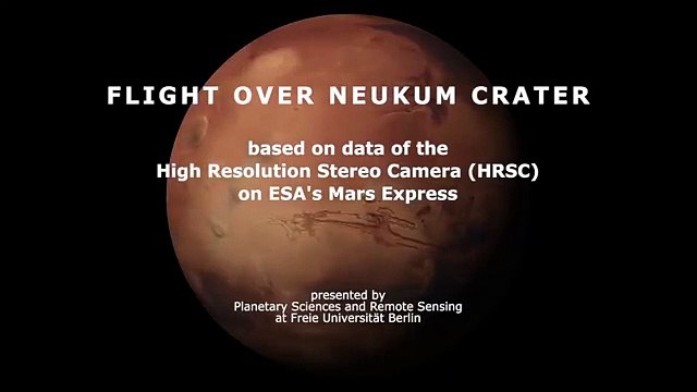 Así son las espectaculares imágenes inéditas del cráter Neukum de Marte