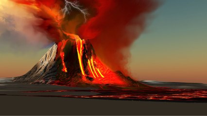 Las corrientes de lava serpentean así por el volcán Kilauea
