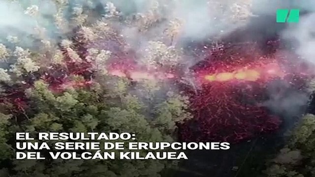 Así es la violenta erupción del volcán Kilauea en Hawái