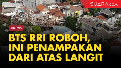 BTS RRI di Radio Dalam Roboh, Ini Penampakan dari Atas Langit