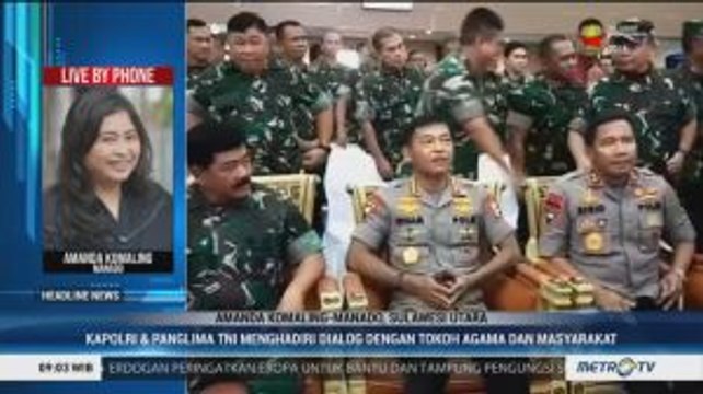 Panglima TNI & Kapolri Beri Arahan Pengamanan Jelang Natal dan Tahun Baru di Manado
