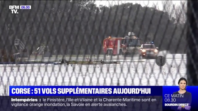 Corse: après la tempête Fabien, un pont aérien mis en place pour transporter les voyageurs bloqués