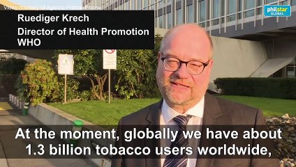 Number of male smokers drops for first time: WHO