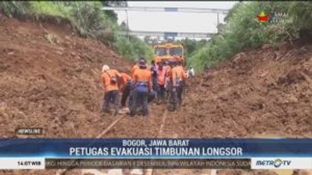 Jalur KA Bogor-Sukabumi Tertimbun Longsor