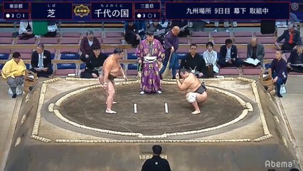 Shiba vs Chiyonokuni - Kyushu 2019, Makushita - Day 9