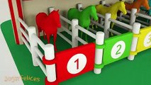 Aprende Números y Colores con Caballos de Colores 3D