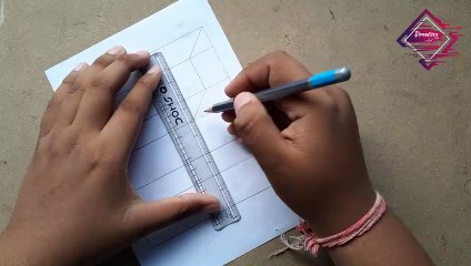 How to draw 3d ladder hole in space | #4 | Avadh Art