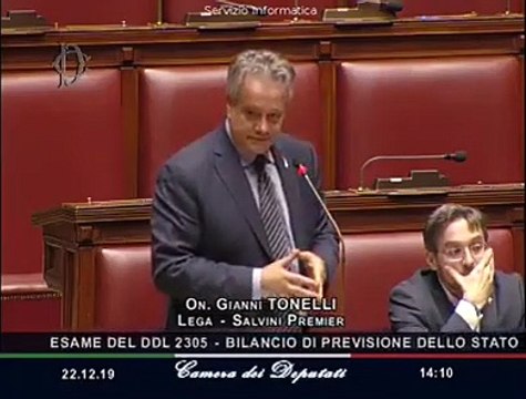 Tonelli - Il governo giallorosso taglia le risorse alle forze dell-ordine (22.12)