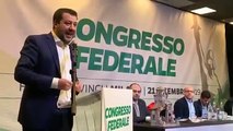 Salvini al congresso della Lega a Milano (21.12.19)