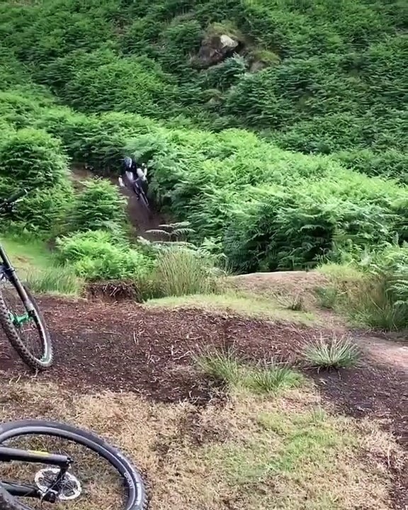 VTT - Il atterrit dans les buissons après un virage !