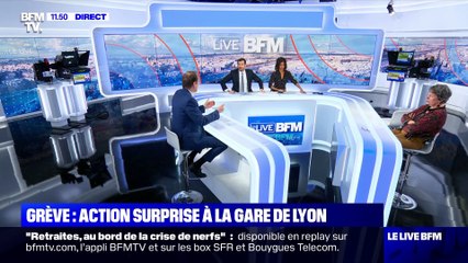 Grève: action surprise à la Gare de Lyon - 23/12
