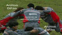 River Plate entrena para partido contra Velez Sarsfield - Copa Mercosur 2000