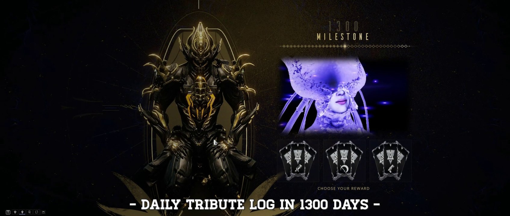 Warframe Daily Tribute Log In 1300 Days - Evergreen Choices C