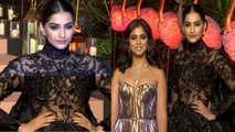 Sonam Kapoor looks stunning in Black dress at Gyaan Project; Watch Video | FilmiBeat