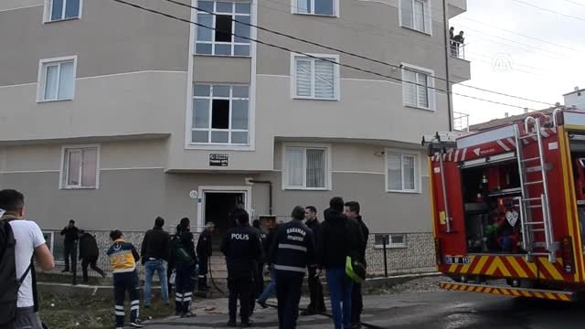 Karaman'da apartmanın bodrum katında çıkan yangın söndürüldü