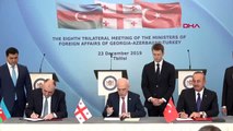 Türkiye-azerbaycan-gürcistan dışişleri bakanları ortak basın toplantısı-1