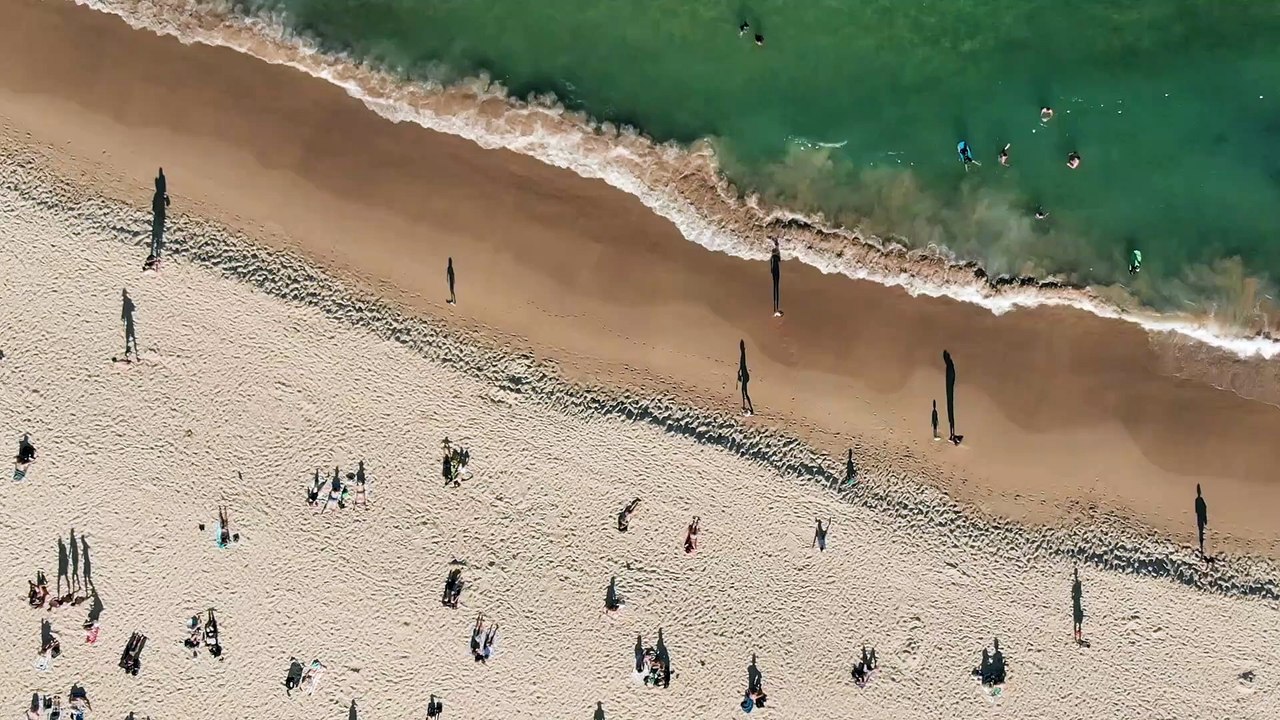 Beach shadows