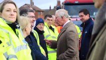 HRH The Prince of Wales visited flood-hit communities in Fishlake, South Yorkshire.