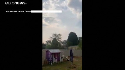 شاهد: طائرة أسترالية تكافح الحرائق على علو منخفض جداً