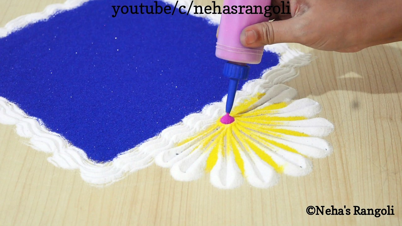 Attractive And Beautiful Rangoli Design I Happy New Year Rangoli Design 2020 IBy Neha
