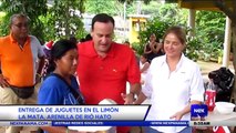 Entregas de juguetes en El Limón  La Mata, Arenilla de Rió Hato  - Nex Noticias