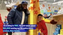 50 Cent Takes Son on Christmas Shopping Spree at Toys 'R' Us