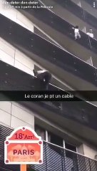 Épico rescate de este niño de cuatro años colgado de la fachada de un edificio