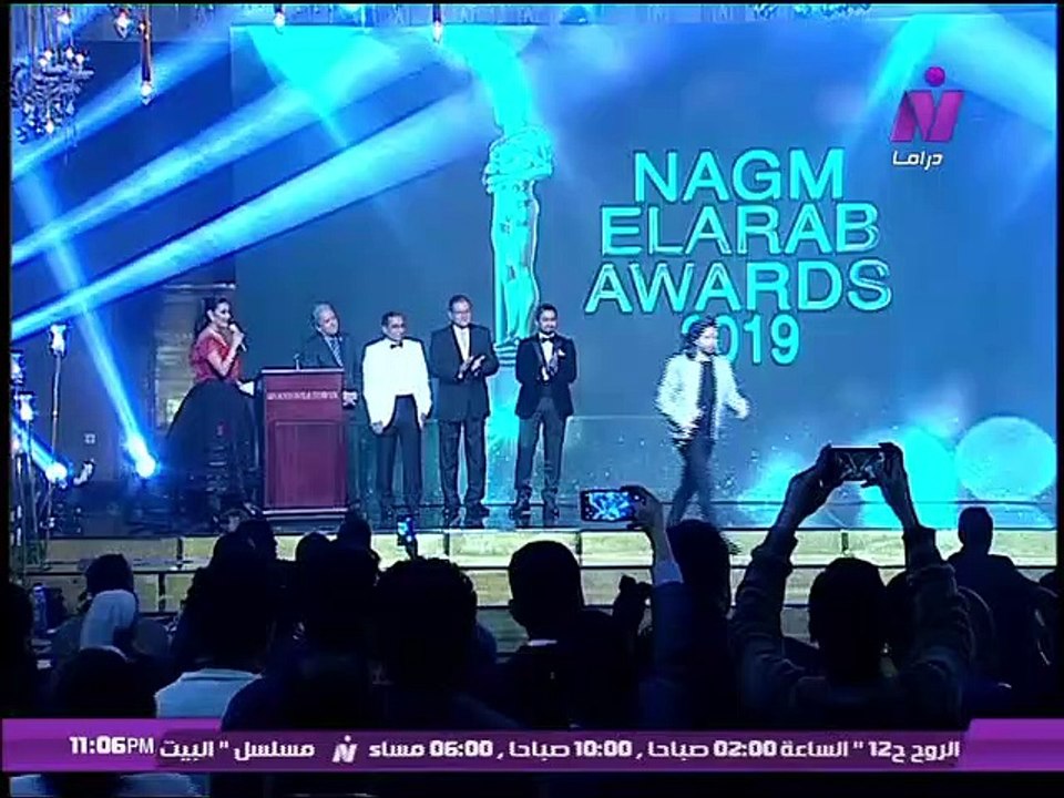 تكريم ولقاء مع المخرج محمد سامى وزوجنه الفنانة  مى عمر فى حفل نجم العرب 2019