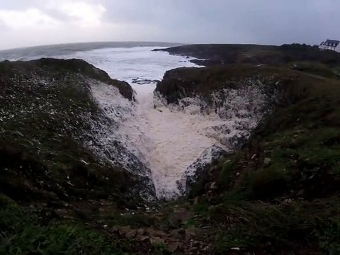 Tempête nommée Fabien à Doëlan en Clohars-Carnoët , bretagne , finistère ,le 21 décembre 2019 