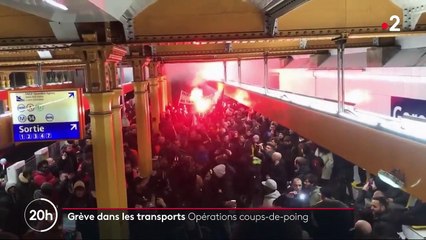 Grève : opération coup de poing dans les couloirs du métro parisien