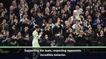 Mourinho defends 'incredible' Tottenham fans