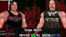 WWF Invasion No Mercy Mod Matches Rhyno vs Al Snow