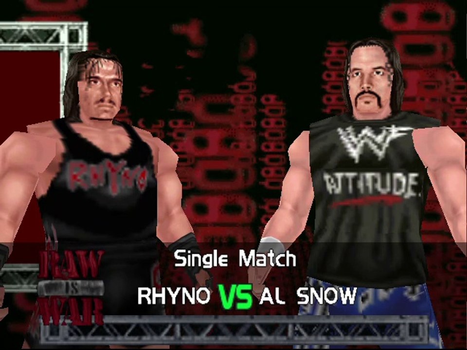WWF Invasion No Mercy Mod Matches Rhyno vs Al Snow