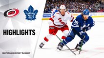 NHL Highlights | Hurricanes @ Maple Leafs 12/23/19