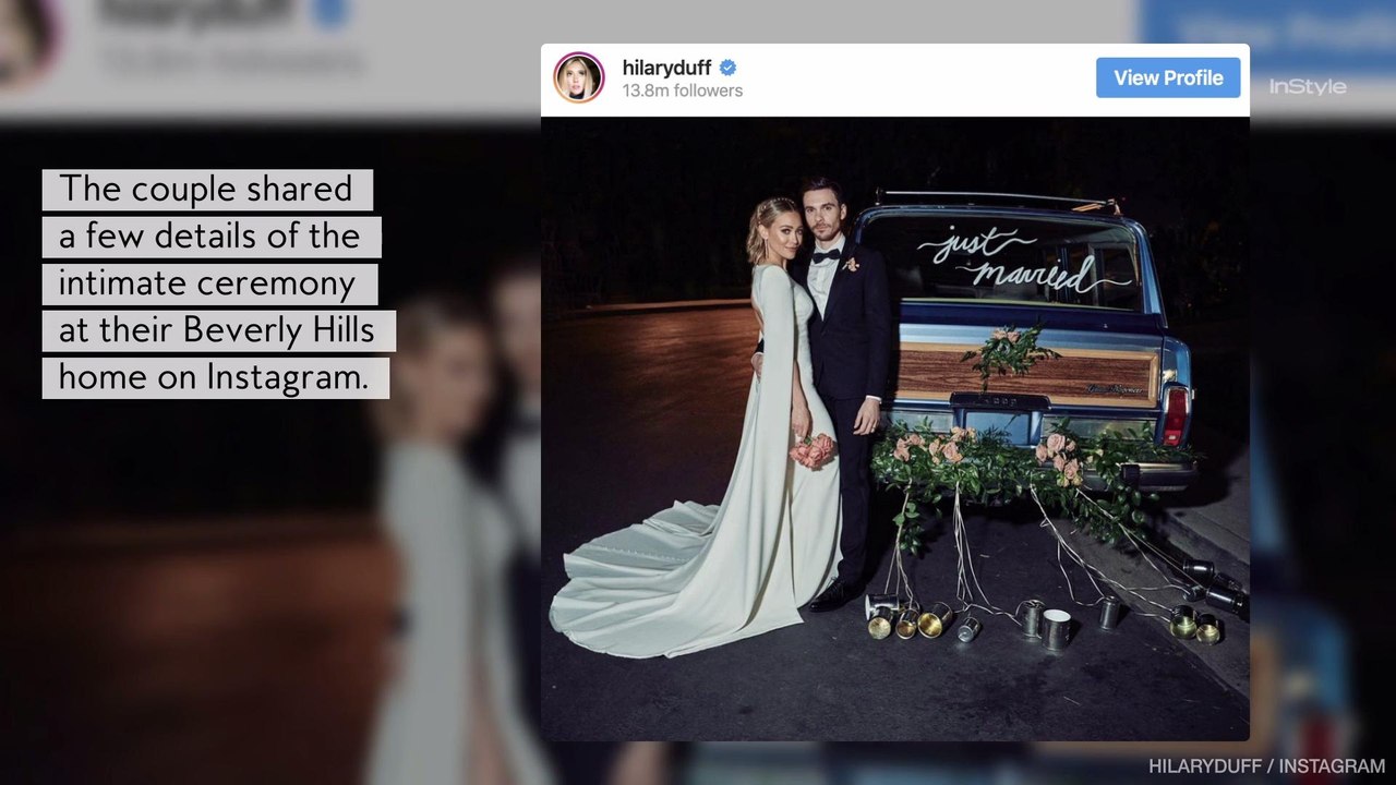 Hilary Duff’s Stunning Wedding Look Included This $220 Accessory