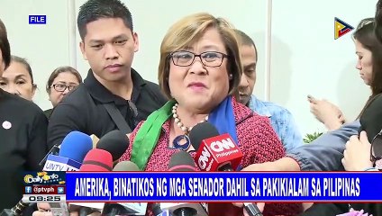 Amerika, binatikos ng mga senador dahil sa pakikialam sa Pilipinas