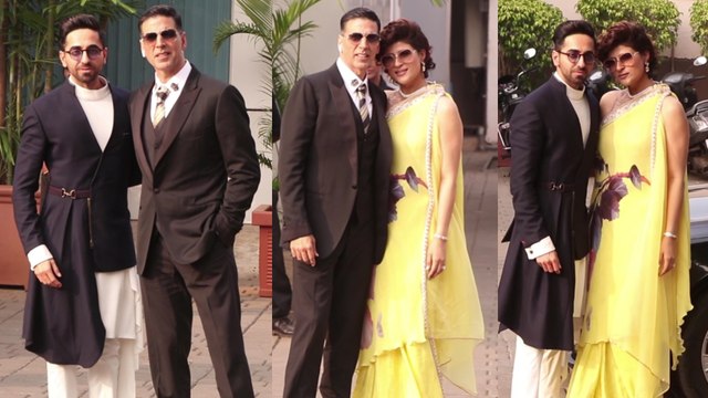Akshay Kumar & Ayushmann Khurrana Arrive To Mumbai After Attending National Awards 2019