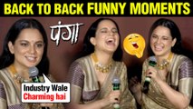 Kangana Ranaut Back To Back FUNNY MOMENTS At Panga Official Trailer Launch