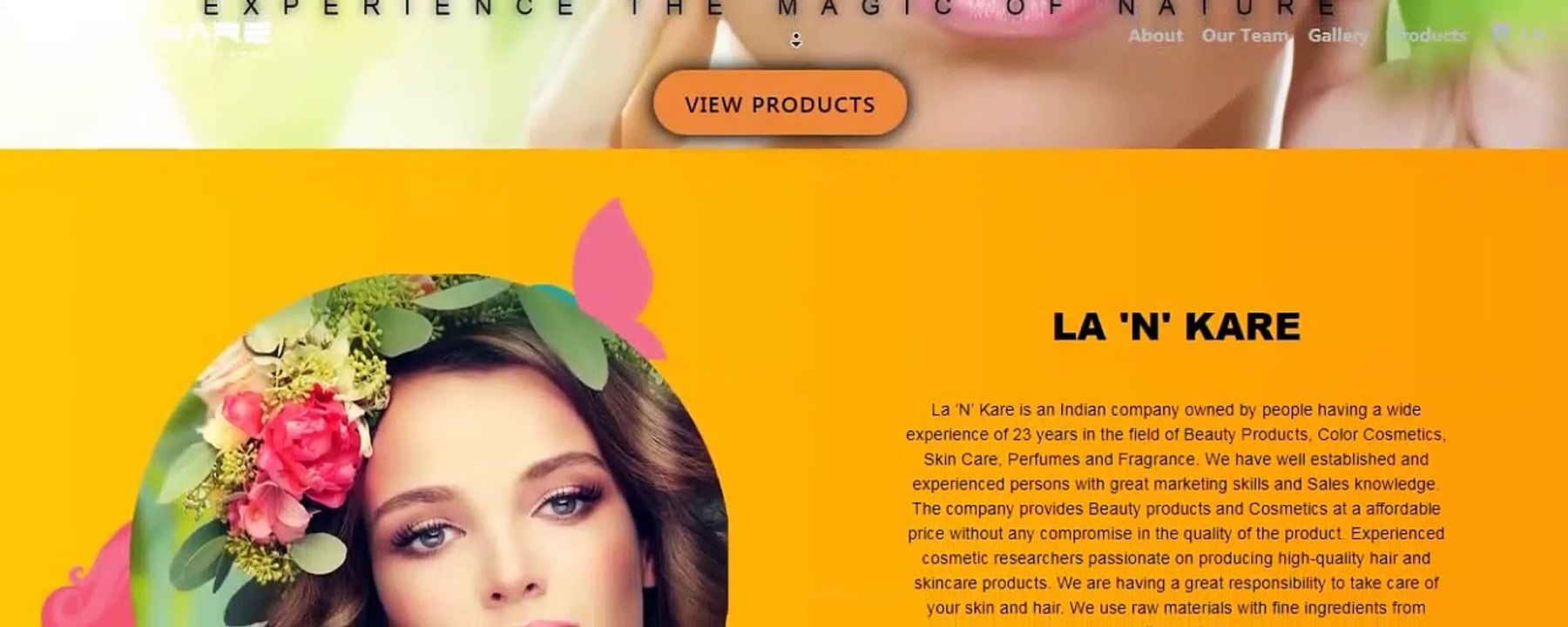 La N Kare - Celestial Skin Professional- Webpage Tour