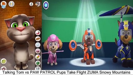 Talking Tom vs PAW PATROL Pups Take Flight ZUMA Snowy Mountains