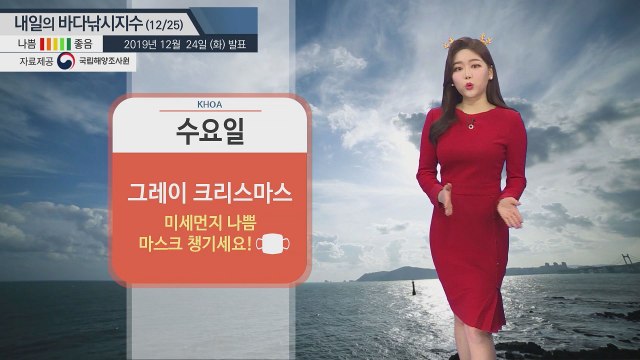 [내일의 바다낚시지수] 12월 25일 그레이 크리스마스, 미세먼지 나쁨, 마스크 챙기세요 / YTN