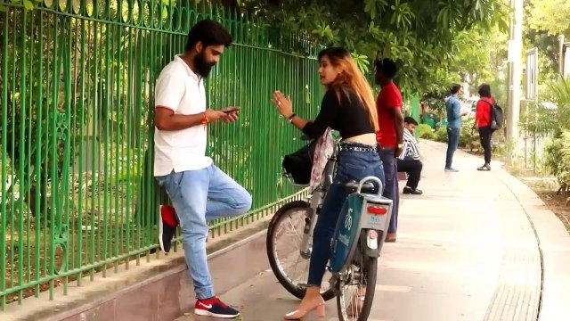 PICKING UP HOT BOYS ON SMARTBIKE IN HARYANVI STYLE | RITS DHAWAN.prank video, rits dhawan prank