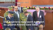 Algérie: des citoyens réagissent à la mort du général Ahmed Gaïd Salah