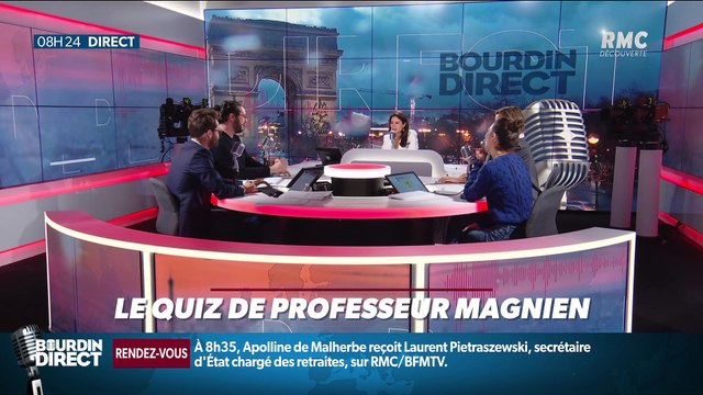 Qui estime que ce n'est pas si pénible de conduire un métro à 52 ans puisque lui-même pilote des Formule 1 à 70 ans ? ... Relevez le quiz de Professeur Magnien ! - 24/12