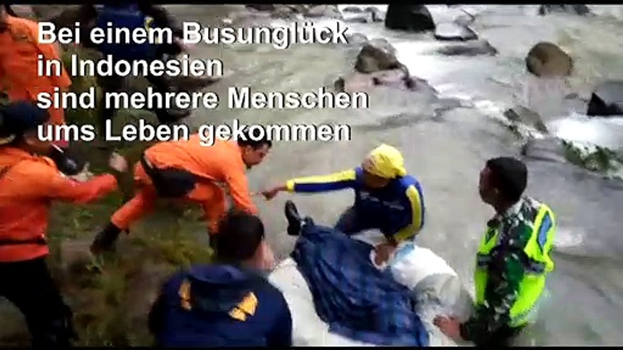 Tote bei Busunfall in Indonesien
